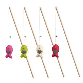 Hunter Katzenspielzeug "By Laura" Katzenangel Fisch, Farblic