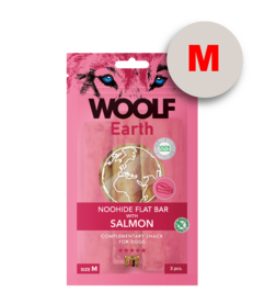 Woolf Earth Noohide M Flat Bar With Salmon 90G