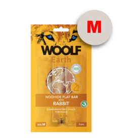 Woolf Earth Noohide M Flat Bar With Rabbit 90G