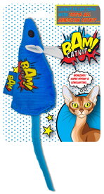 Bam Catnip Mouse Blue 6 Stuks