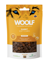 WOOLF Soft Cubes -  Rabbit (monoprotein) 100g