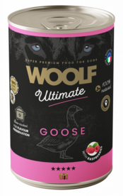 WOOLF ULTIMATE CANNED DOGFOOD - Goose with Raspberry  400 gr