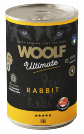 WOOLF ULTIMATE CANNED DOGFOOD - Rabbit with Tomato  400 gr