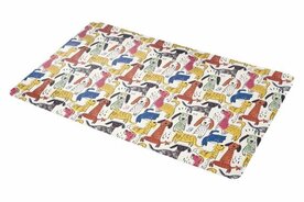 Chiens naifs bowl mat 43x28cm