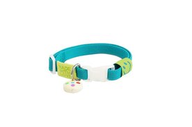 Smile cat collar petrolium