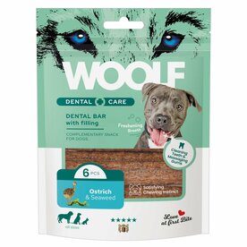 WOOLF Dental Care 6 pcs 108 GR Struisvogel &amp; Zeewier BAR