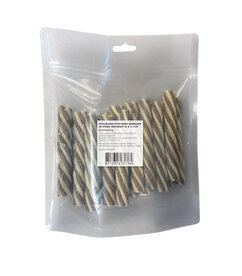 Collageen Stick Eend Gedraaid  20 stuks 500 Gram 12 x 1.5 cm (21145)