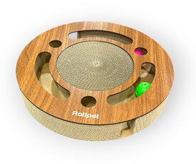 Cat Scratcher-Wheel -Light Wood