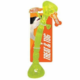 Nerf 11in TPR Treat Tug Bone -Green