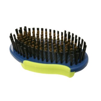 Large Palm Brass Bristle Brush