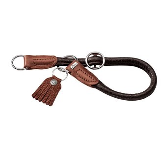 D-Halsung R&amp;S Cody 60/L-Xl   Bisonleder, Dunkelbraun     1