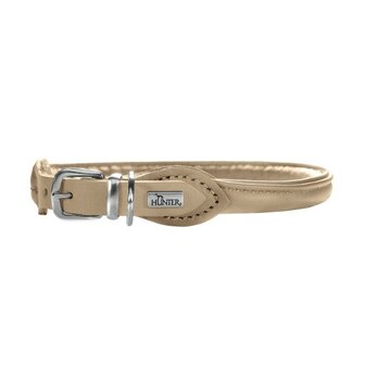 Hunter Halsband Round &amp; Soft Elk Petit, 37/6 Beige, Leder  1