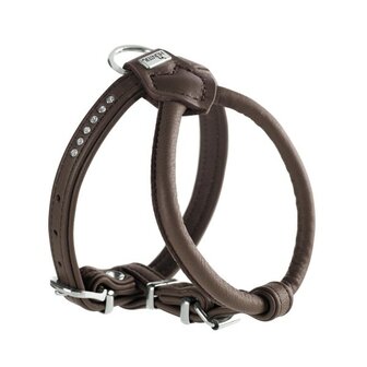 Hunter Geschirr Round &amp; Soft Luxus Elk Petit, 40/6 Mokka, Leder  1