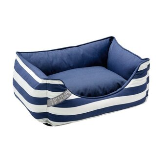 Hunter Hundesofa Binz, L Blau/Weiss  1