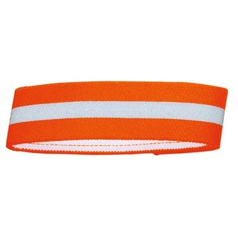 Warnband Mit Klettverschluss L Polyester Orange Reflektierend 1