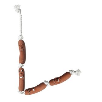 Toy Hund W&uuml;rstl 76 Cm Latex Braun 3