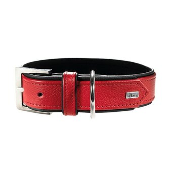 Hunter Halsband Capri, 40 Rot/Schwarz, Leder  1