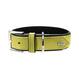 Hunter Halsband Capri, 40 Lindgr&uuml;n/Schwarz, Leder  1