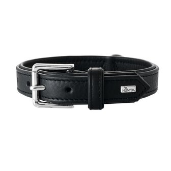 Hunter Halsband Manitoba, 35 Schwarz, Leder  1