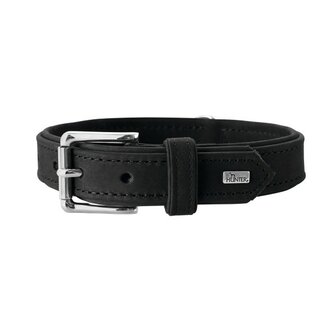 Hunter Halsband Rolling Hills, 50 Schwarz, Leder  1