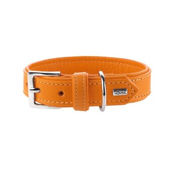 Hunter Halsband Wallgau, 60 Orange, Leder  1