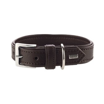 Hunter Halsband Wallgau, 30 Dunkelbraun, Leder  1