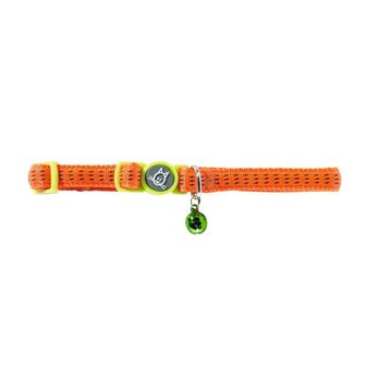 Katzenhalsband Turin Nylon Orange Mit Streifen  3