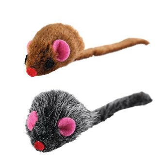 Hunter Katzenspielzeug Pl&uuml;schmaus, 5 Cm Schwarz/Braun Mit Catnip  6