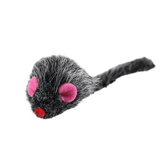 Hunter Katzenspielzeug Pl&uuml;schmaus, 5 Cm Schwarz/Braun Mit Catnip  6