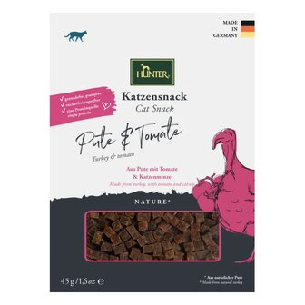 Hunter Katzensnack Pute, Tomate &amp; Katzenminze, 45 G  16