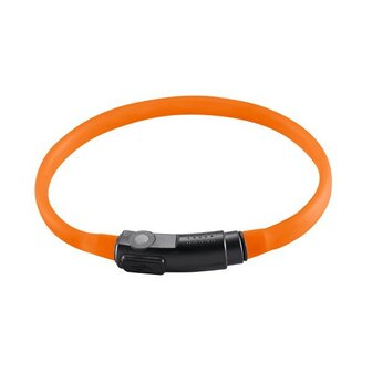 Led Silikon Leuchtschlauch, Yukon, Katze Universal 18-34 Cm, Orange, K&uuml;rzbar, Mit Usb Kabel  3