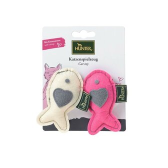 Hunter Katzenspielzeug &quot;By Laura&quot; Maus Rund, Creme Und Pink  6