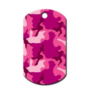 Military Tag  Pink Camouflage