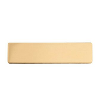 Plaatje Klein (12,7 Mm X 50,8 Mm) Brass Adhesive  (Zolang De