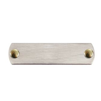 Label Klein (One Sided) Brushed Steel Rivet