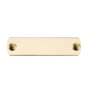 Label Klein (One Sided) Polished Brass Rivet