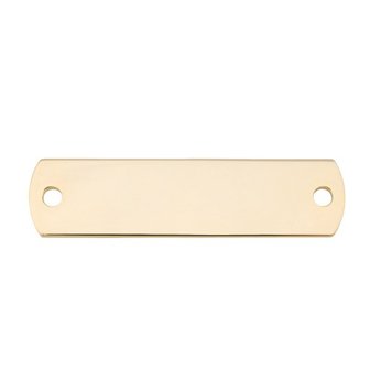 Label Klein (One Sided) Polished Brass Rivet