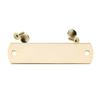 Label Klein (One Sided) Polished Brass Rivet