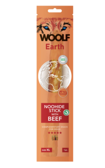 Woolf Earth Noohide Xl Stick With Beef 85G