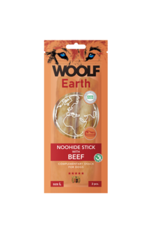 Woolf Earth Noohide L Stick With Beef 85G