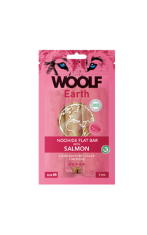 Woolf Earth Noohide M Flat Bar With Salmon 90G