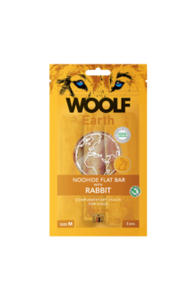 Woolf Earth Noohide M Flat Bar With Rabbit 90G