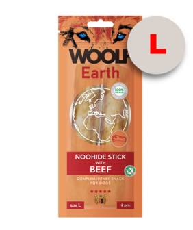 Woolf Earth Noohide L Stick With Beef 85G