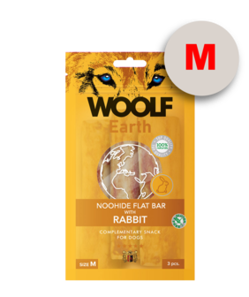 Woolf Earth Noohide M Flat Bar With Rabbit 90G
