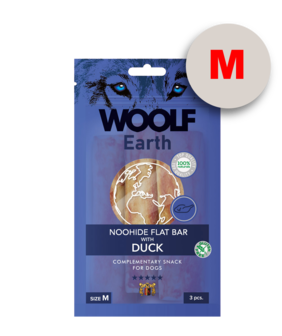 Woolf Earth Noohide M Flat Bar With Duck 90G
