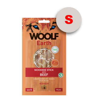 Woolf Earth Noohide S Stick With Beef 90G