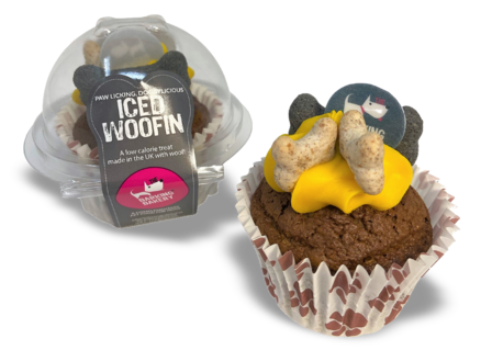 Carob Woofin With Yellow Frosting  6 St