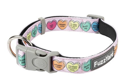 FuzzYard Neoprene Collar - Candy Hearts S