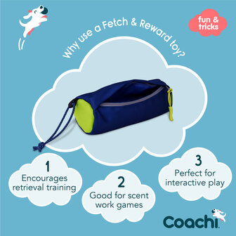 Coachi Fetch &amp; Reward Navy &amp; Lime