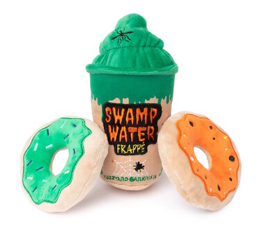 FuzzYard Halloween Toy - Swamp Water Frappe &amp; Donuts 3PK